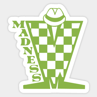 Madness Checkerboard HD - Green Sticker